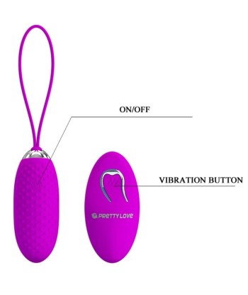 PRETTY LOVE - JOANNA HUEVO VIBRADOR CONTROL REMOTO 12 MODOS