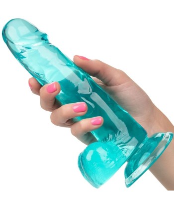 CALEXOTICS - SIZE QUEEN DILDO AZUL 15.3 CM