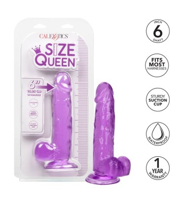 CALEXOTICS - SIZE QUEEN DILDO LILA 15.3 CM