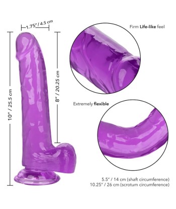 CALEXOTICS - SIZE QUEEN DILDO LILA 20.3 CM