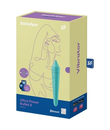 SATISFYER - ULTRA POWER BULLET 8 BALA VIBRADORA TURQUESA