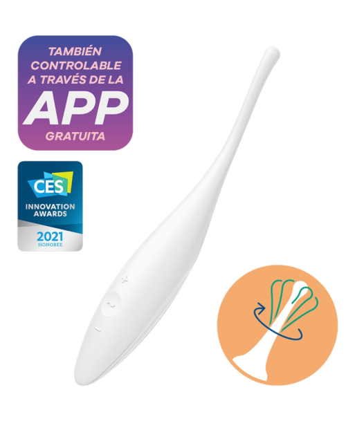 SATISFYER - TWIRLING JOY ESTIMULADOR CLITORIS BLANCO SATISFYER - TWIRLING JOY ESTIMULADOR CLITORIS BLANCO