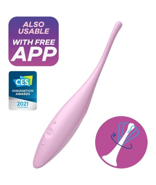 SATISFYER - TWIRLING JOY ESTIMULADOR CLITORIS ROSA SATISFYER - TWIRLING JOY ESTIMULADOR CLITORIS ROSA