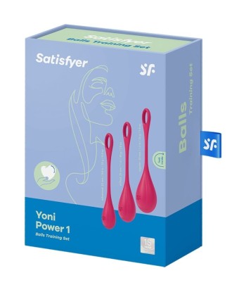 SATISFYER - YONI POWER 1 KIT DE ENTRENAMIENTO ROJO