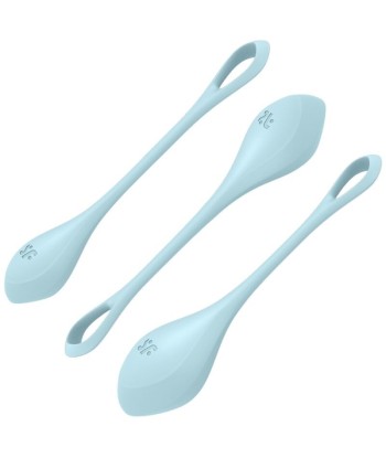 SATISFYER - YONI POWER 2 KIT DE ENTRENAMIENTO AZUL