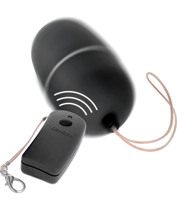 ONLINE - HUEVO VIBRADOR CON MANDO CONTROL REMOTO NEGRO