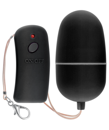 ONLINE - HUEVO VIBRADOR CON MANDO CONTROL REMOTO NEGRO