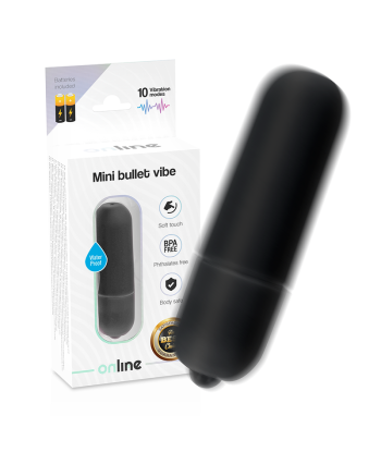 ONLINE - MINI BALA VIBRADORA NEGRO
