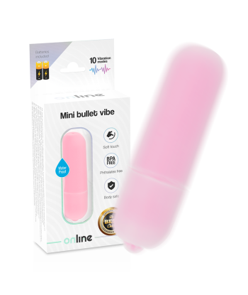 ONLINE - MINI BALA VIBRADORA ROSA