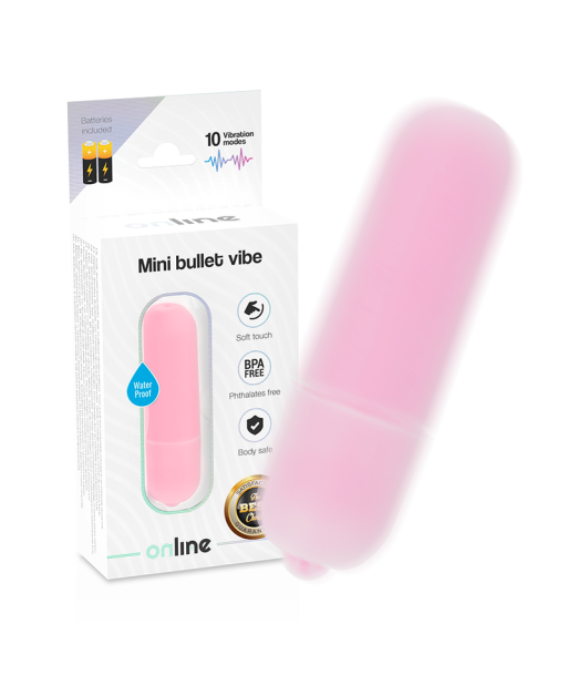 ONLINE - MINI BALA VIBRADORA ROSA ONLINE - MINI BALA VIBRADORA ROSA