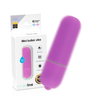 ONLINE - MINI BALA VIBRADORA LILA