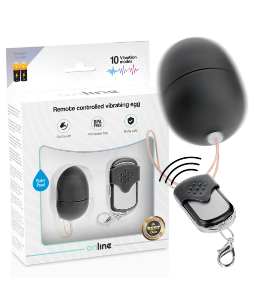 ONLINE - HUEVO VIBRADOR CONTROL REMOTO S NEGRO ONLINE - HUEVO VIBRADOR CONTROL REMOTO S NEGRO