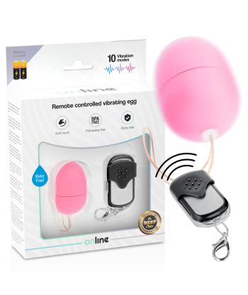 ONLINE - HUEVO VIBRADOR CONTROL REMOTO S ROSA