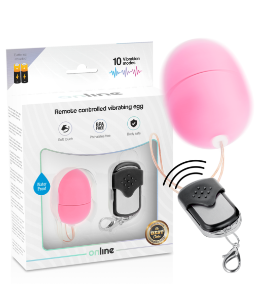 ONLINE - HUEVO VIBRADOR CONTROL REMOTO S ROSA ONLINE - HUEVO VIBRADOR CONTROL REMOTO S ROSA