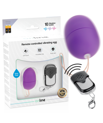 ONLINE - HUEVO VIBRADOR CONTROL REMOTO S LILA