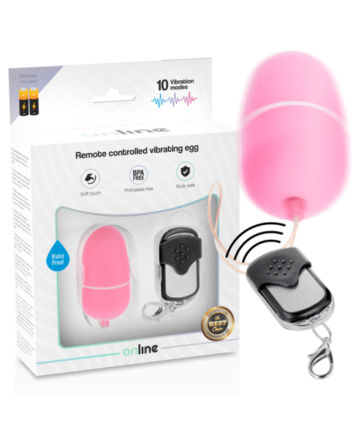 ONLINE - HUEVO VIBRADOR CONTROL REMOTO M ROSA ONLINE - HUEVO VIBRADOR CONTROL REMOTO M ROSA