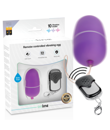 ONLINE - HUEVO VIBRADOR CONTROL REMOTO M LILA