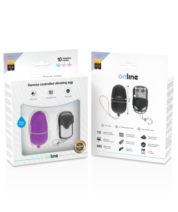 ONLINE - HUEVO VIBRADOR CONTROL REMOTO M LILA