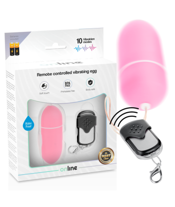 ONLINE - HUEVO VIBRADOR CONTROL REMOTO L ROSA