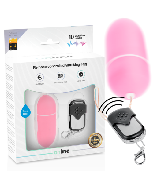 ONLINE - HUEVO VIBRADOR CONTROL REMOTO L ROSA ONLINE - HUEVO VIBRADOR CONTROL REMOTO L ROSA