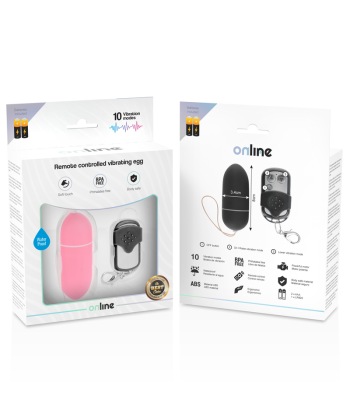 ONLINE - HUEVO VIBRADOR CONTROL REMOTO L ROSA