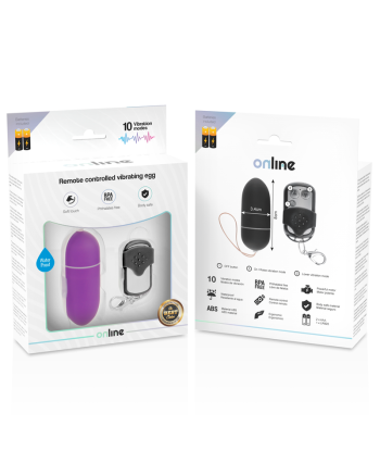 ONLINE - HUEVO VIBRADOR CONTROL REMOTO L LILA