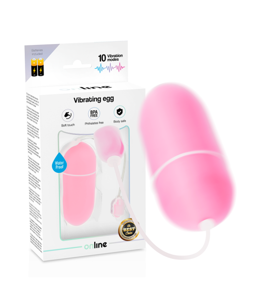ONLINE - HUEVO VIBRADOR WATERPROOF ROSA ONLINE - HUEVO VIBRADOR WATERPROOF ROSA