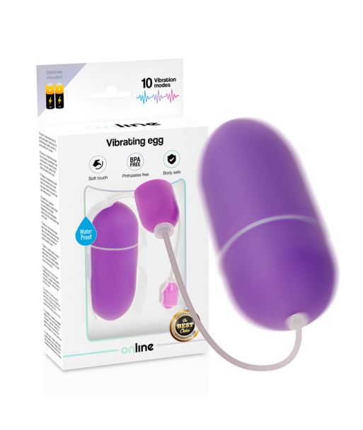 ONLINE - HUEVO VIBRADOR WATERPROOF LILA ONLINE - HUEVO VIBRADOR WATERPROOF LILA