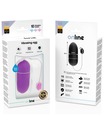 ONLINE - HUEVO VIBRADOR WATERPROOF LILA