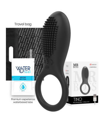 MR BOSS - TINO ANILLO ESTIMULADOR COMPATIBLE CON WATCHME WIRELESS TECHNOLOGY
