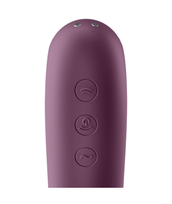 SATISFYER - DUAL KISS ESTIMULADOR CLITORIS PURPURA