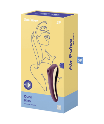 SATISFYER - DUAL KISS ESTIMULADOR CLITORIS PURPURA