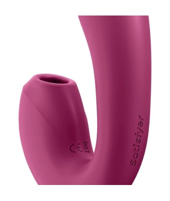 SATISFYER - SUNRAY ESTIMULADOR Y VIBRADOR APP ROJO