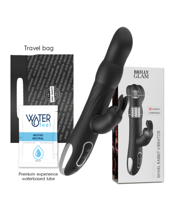BRILLY GLAM - MOEBIUS RABBIT VIBRATOR and ROTATOR COMPATIBLE CON WATCHME WIRELESS TECHNOLOGY