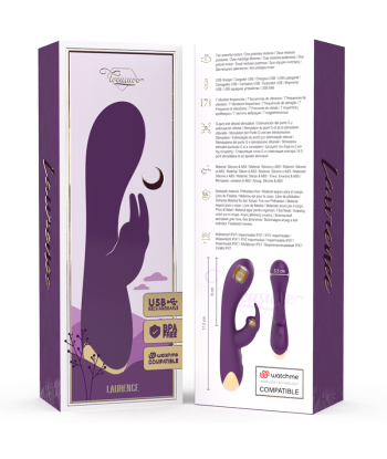 TREASURE - LAURENCE RABBIT VIBRADOR COMPATIBLE CON LA TECNOLOGÍA WATCHME WIRELESS
