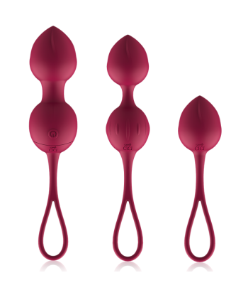 CICI BEAUTY - PREMIUM SILICONE 3 VIBRATING KEGEL BEADS REMOTE CONTROL