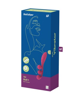 SATISFYER - TRI BALL 1 MULTI VIBRADOR ROJO