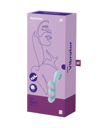 SATISFYER - TRI BALL 2 MULTI VIBRADOR AZUL