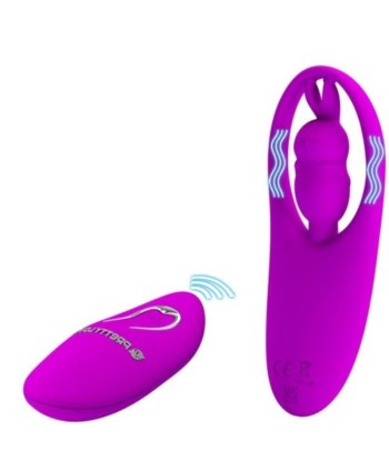 PRETTY LOVE - WILD RABBIT ESTIMULADOR PARA BRAGUITA CON CONTROL REMOTO LILA