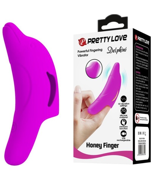 PRETTY LOVE - DELPHINI PODEROSO ESTIMULADOR DE DEDO MORADO PRETTY LOVE - DELPHINI PODEROSO ESTIMULADOR DE DEDO MORADO
