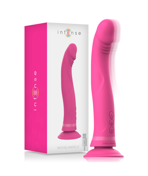 INTENSE - MICHELANGELO DILDO VIBRADOR SILICONA ROSA