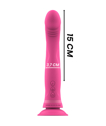 INTENSE - MICHELANGELO DILDO VIBRADOR SILICONA ROSA