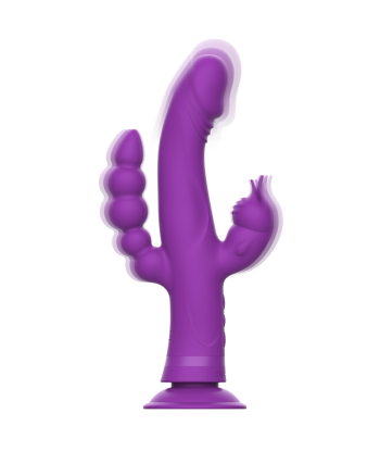 INTENSE - CASANOVA VIBRADOR RABBIT SILICONA TRIPLE MOTOR MORADO