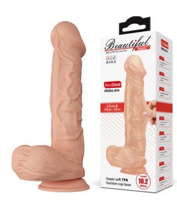 BAILE - BEAUTIFUL ENCOUNTER BERGRISI DILDO REALÍSTICO FLEXIBLE 26 CM NATURAL