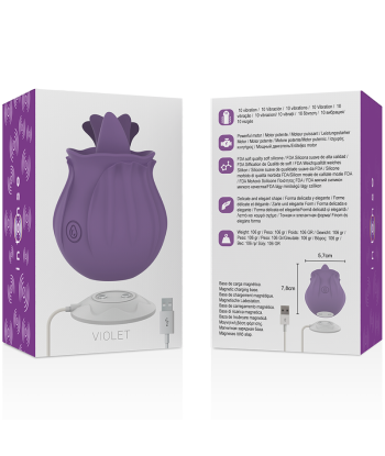 INTENSE - VIOLET ESTIMULADOR LENGUA BASE MAGNÉTICA
