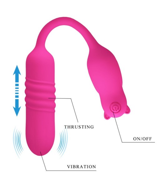 PRETTY LOVE - NOBIKUMA BALA VIBRADORA DE SILICONA ROSA