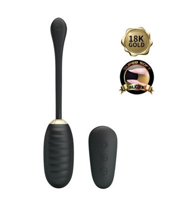 PRETTY LOVE - DOREEN HUEVO VIBRADOR DE LUJO RECARGABLE NEGRO CONTROL REMOTO