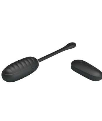 PRETTY LOVE - DOREEN HUEVO VIBRADOR DE LUJO RECARGABLE NEGRO CONTROL REMOTO