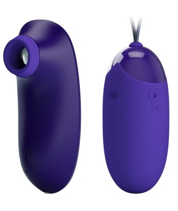 PRETTY LOVE - ESTIMULADOR Y HUEVO PORTATIL