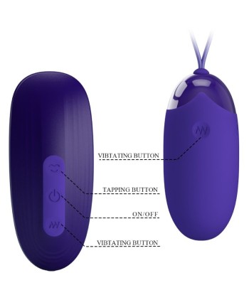 PRETTY LOVE - ESTIMULADOR Y HUEVO PORTATIL